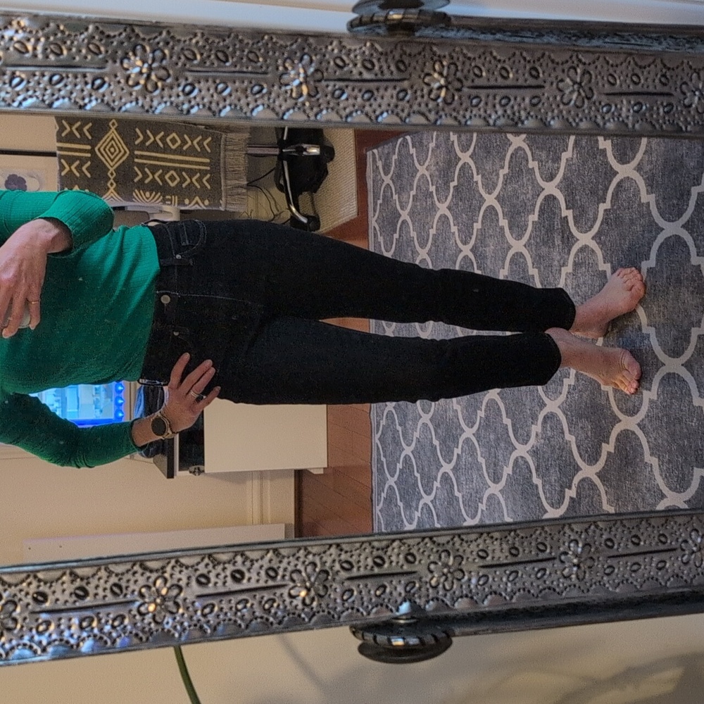 Banana Republic Black High Rise Slim Jeans